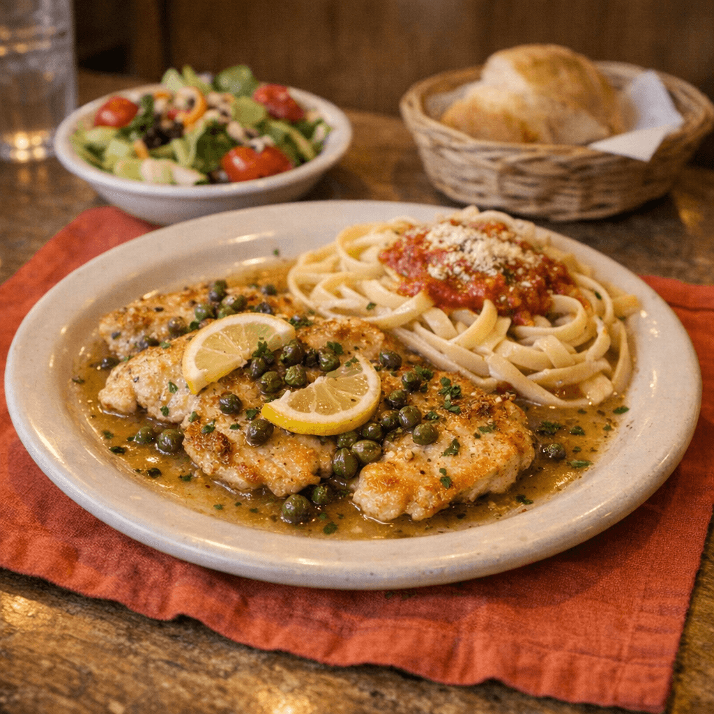 Chicken Piccata or Veal