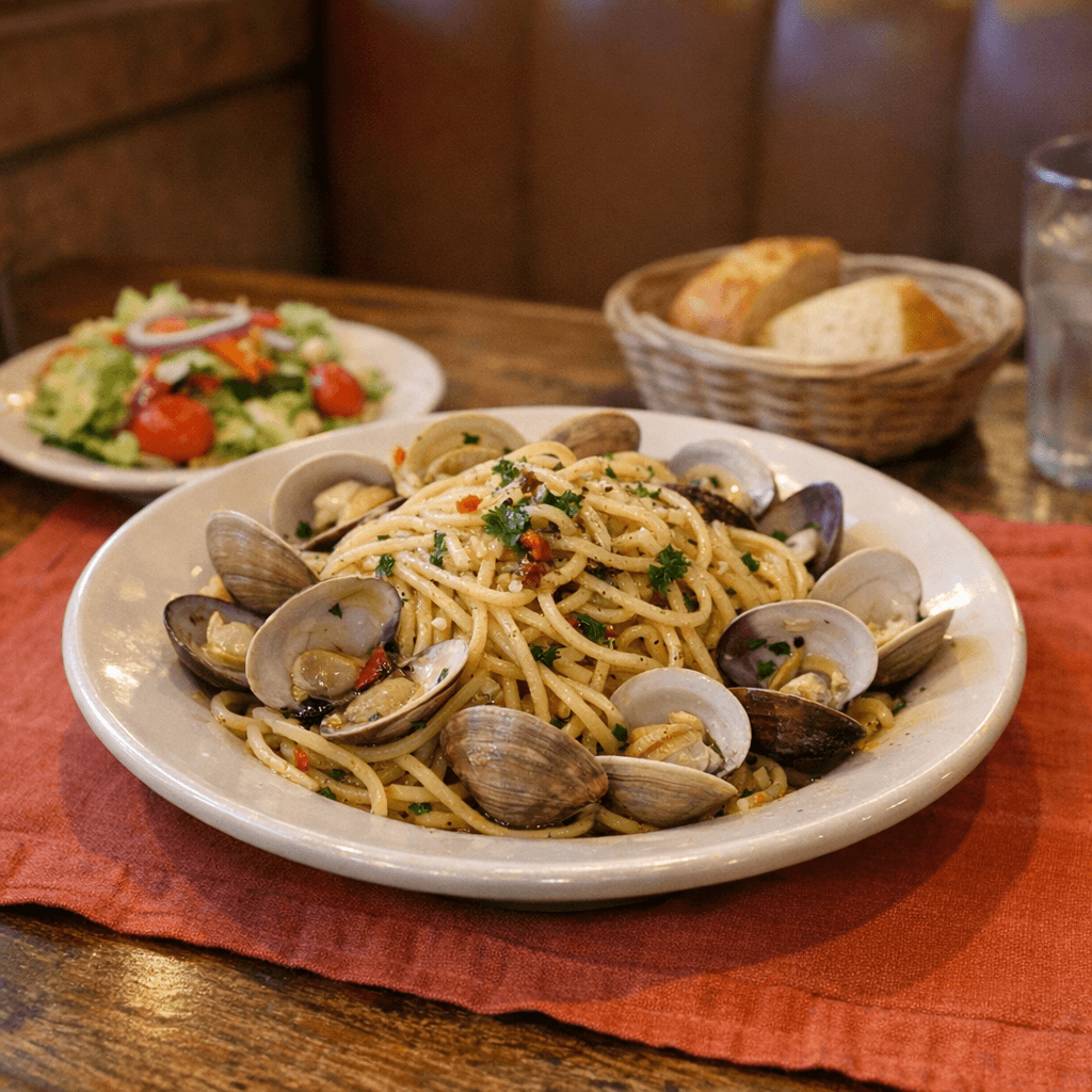 Spaghetti Alle Vongole or Cozze